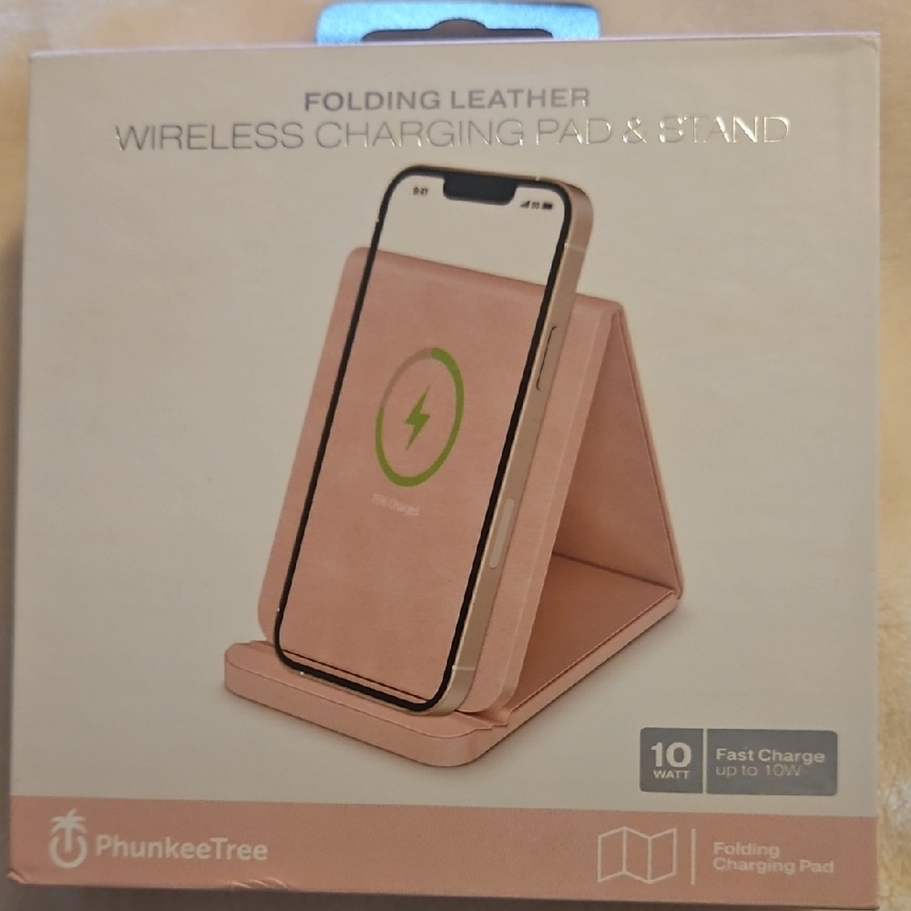 Pink Wireless Charging Pad & Stand